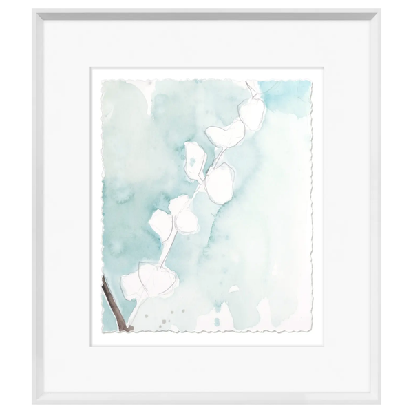 Ginkgo On Dusty Teal V, 16" × 18"