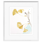 Ginkgo On Dusty Teal IV, 16" × 18"