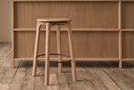 Glide Counter Stool - Light Oak, 15.15"Dia