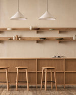 Glide Counter Stool - Light Oak, 15.15"Dia