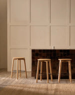 Glide Counter Stool - Light Oak, 15.15"Dia