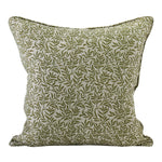 Granada Moss Linen Cushion, 20" x 20"