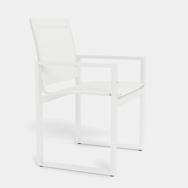 Hayman Dining Chair, Aluminum White