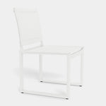 Hayman Armless Dining Chair, Aluminum White