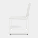 Hayman Armless Dining Chair, Aluminum White