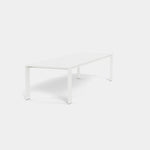 Hayman Dining Table 120" Aluminum White