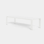 Hayman Dining Table 120" Aluminum White