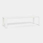 Hayman Dining Table 120" Aluminum White