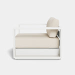 Hayman Lounge Chair, Aluminum White/ Siesta Ivory