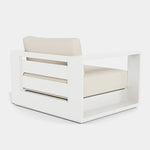 Hayman Lounge Chair, Aluminum White/ Siesta Ivory