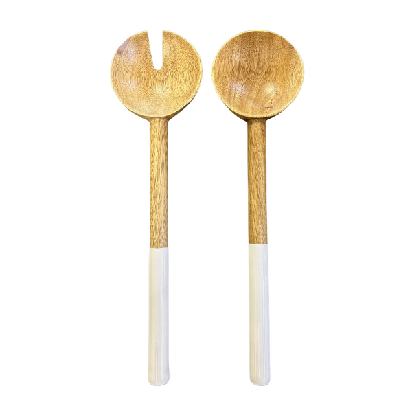 Enamel Dipped Salad Servers