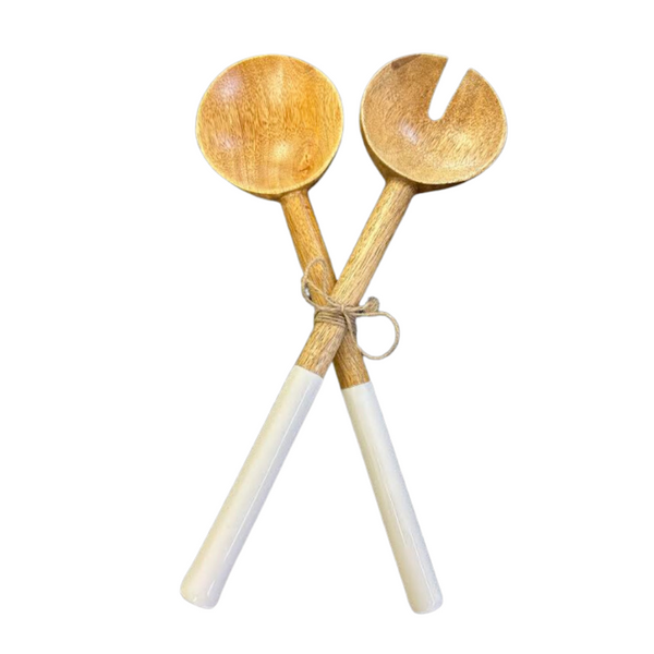 Enamel Dipped Salad Servers