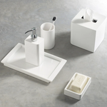 Lacca Waste Basket - White