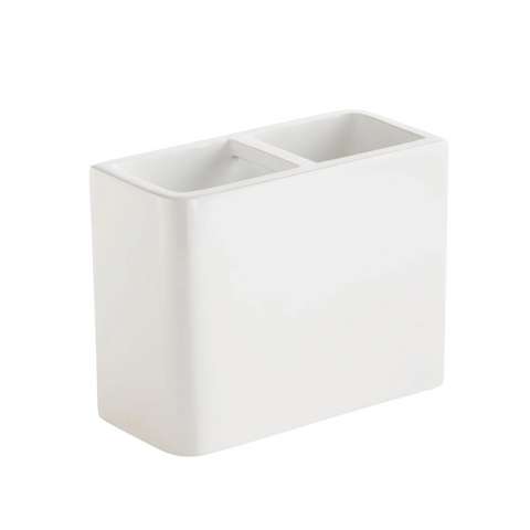 Lacca Toothbrush Holder - White