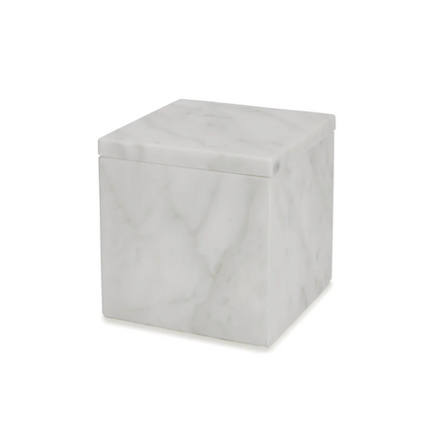 Marmol Cotton Jar - Marble