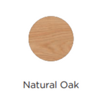 Oval Wall Mirror, Oak 20"W x 24.5"H