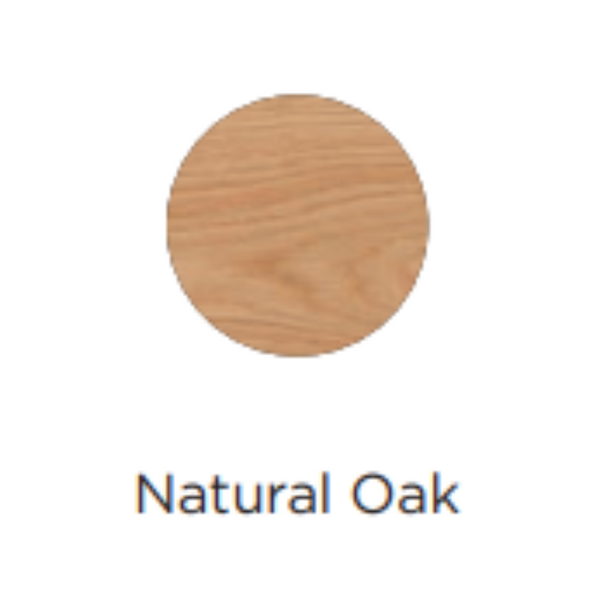 Oval Wall Mirror, Oak 20"W x 24.5"H