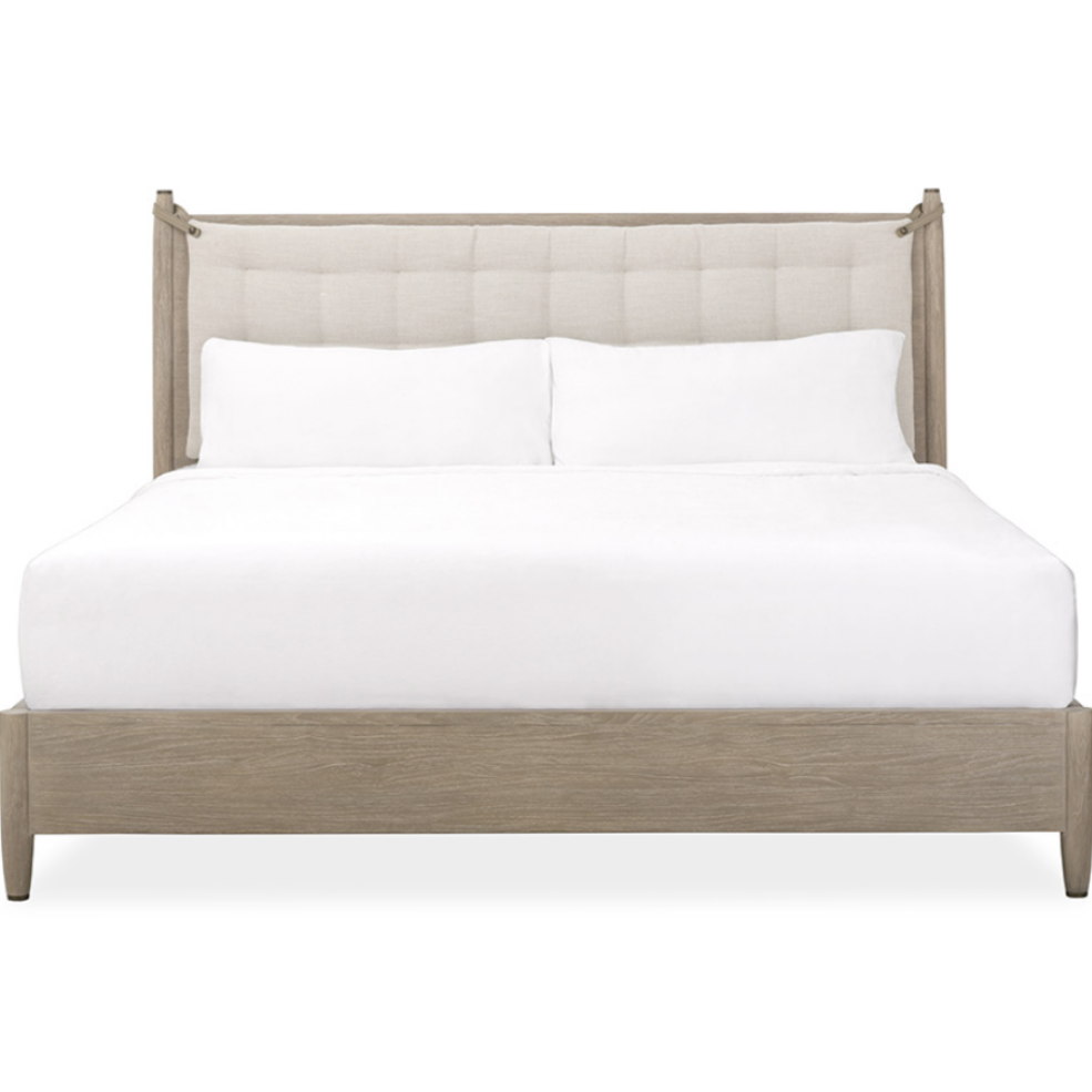 Calvin Upholstered Panel Bed, King & Queen