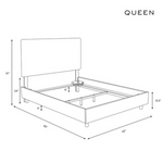 Wesley Queen Bed, Velvet Ink