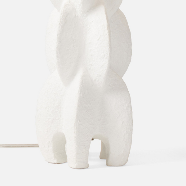 Julius Table Lamp, Matte White Resin