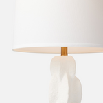 Julius Table Lamp, Matte White Resin