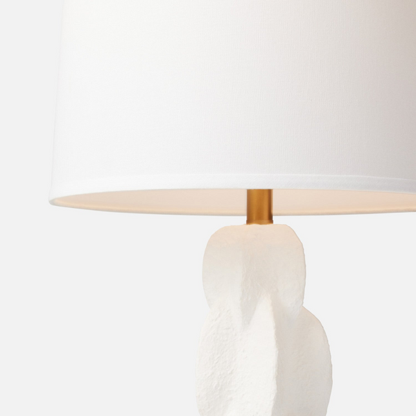 Julius Table Lamp, Matte White Resin