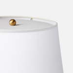 Julius Table Lamp, Matte White Resin
