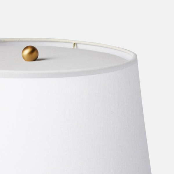 Julius Table Lamp, Matte White Resin