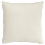 Ivory Wool 23''x 23" Snowflake Holiday Throw Pillow