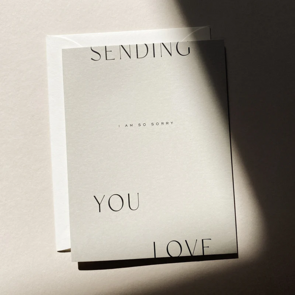 'Sending Love' Greeting Card, Fog