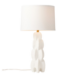 Julius Table Lamp, Matte White Resin