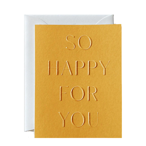 'So Happy For You' Greeting Card, Citrus