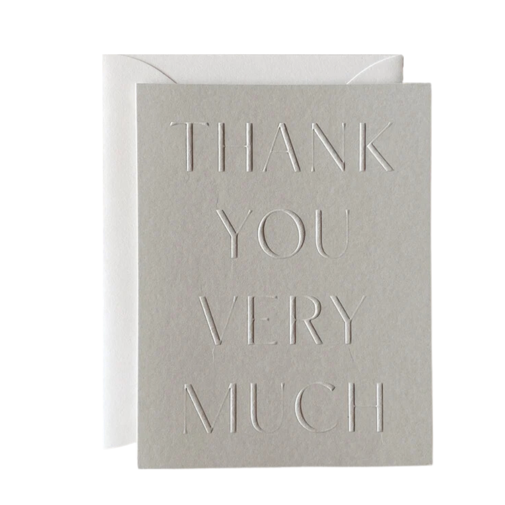 'Thank You' Greeting Card, Fog