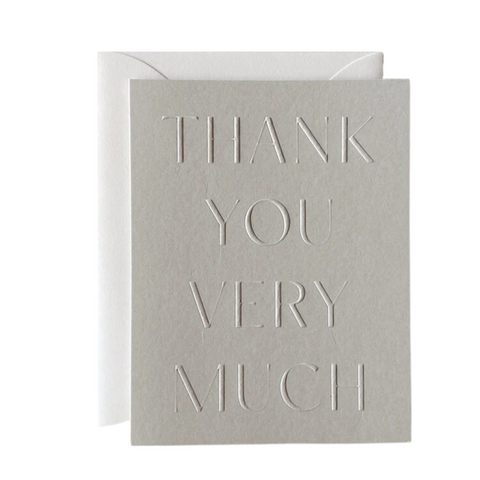 'Thank You' Greeting Card, Fog