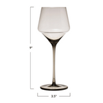 Wine Glass, Smoke Gray