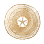 Alondra Chandelier, White Rattan, 2 Sizes, 30"D x 23"H & 40"D x 32"H