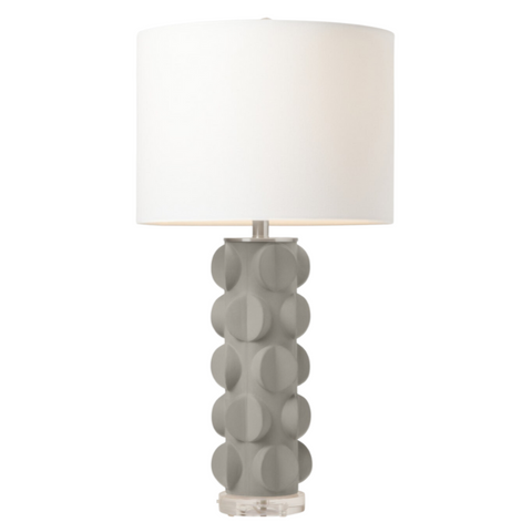 Dale Table Lamp, Light Gray