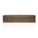 Veta Media Console, Taupe Cane, 81.75"W x 18"D x 27"H