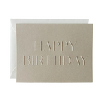 'Happy Birthday' Greeting Card, Sand