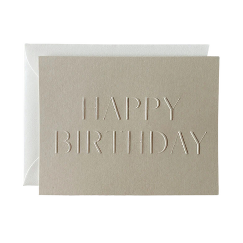 'Happy Birthday' Greeting Card, Sand