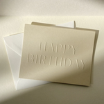 'Happy Birthday' Greeting Card, Sand