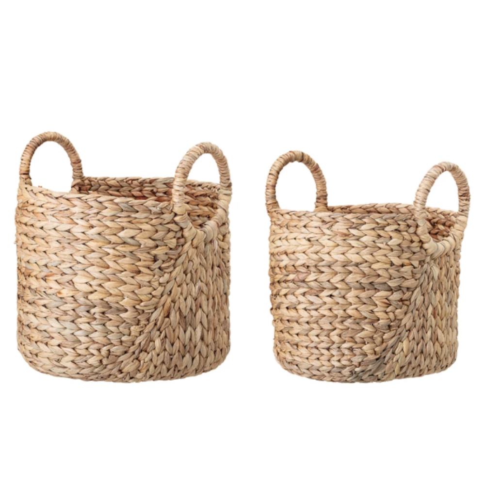 Seagrass Baskets with Handles, 2 Sizes