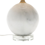 Klara Table Lamp, Crystal White Marble