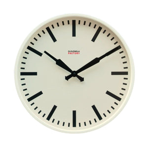Factory White XL Wall Clock