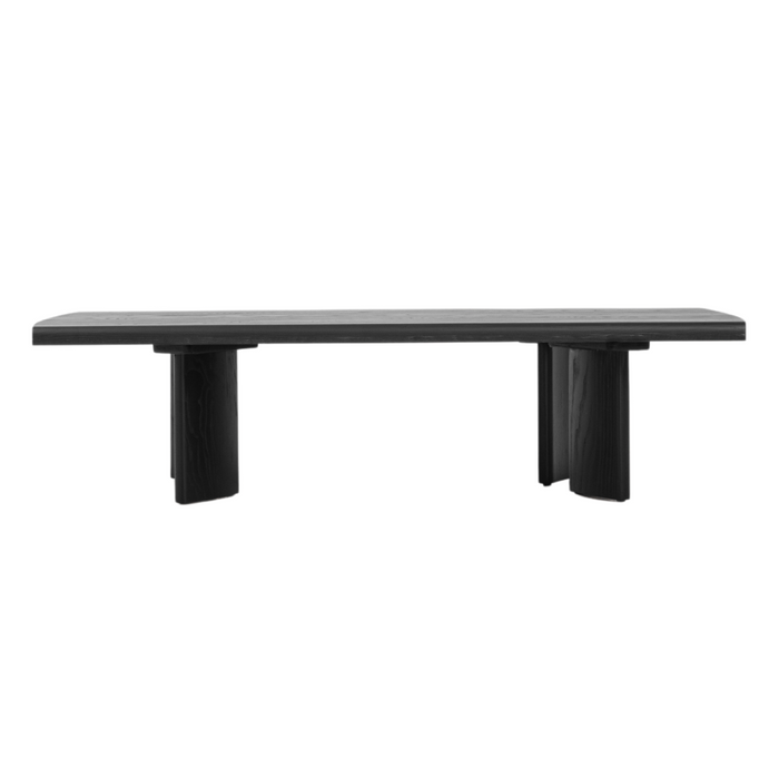 Crest 60" Coffee Table, Black