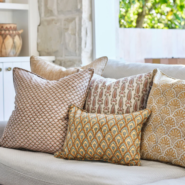 Haveli Egypt Linen Cushion, 12" x 18"
