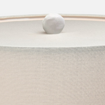 Leah Table Lamp, White Resin