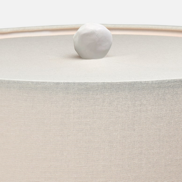 Leah Table Lamp, White Resin