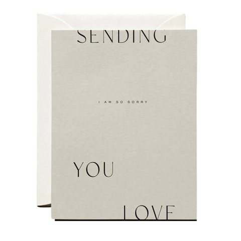'Sending Love' Greeting Card, Fog