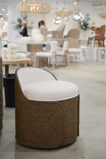 Berlin Swivel Stool, Walnut